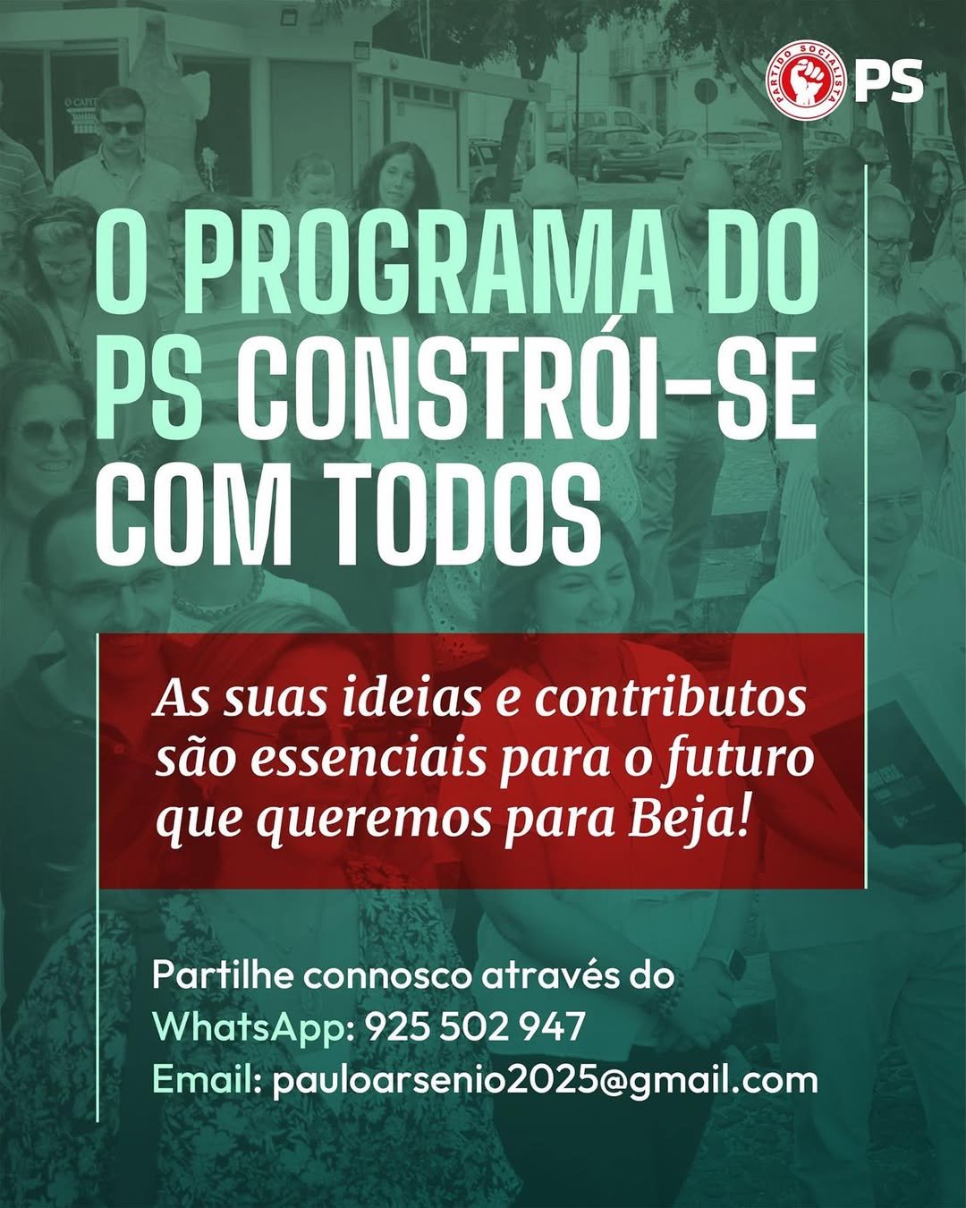 As suas ideias contam!

Fale connosco, por whatsapp ou e-mail. 

Juntos, continu...
