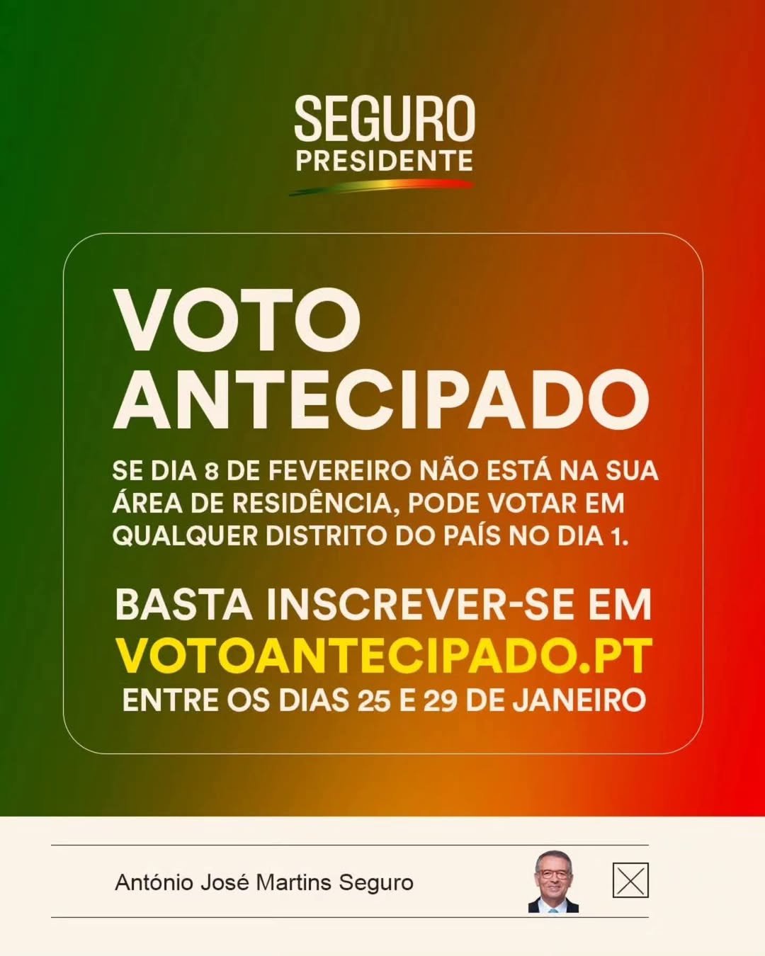 No dia 8 de fevereiro vai estar fora da sua área de residência?
Então não deixe ...