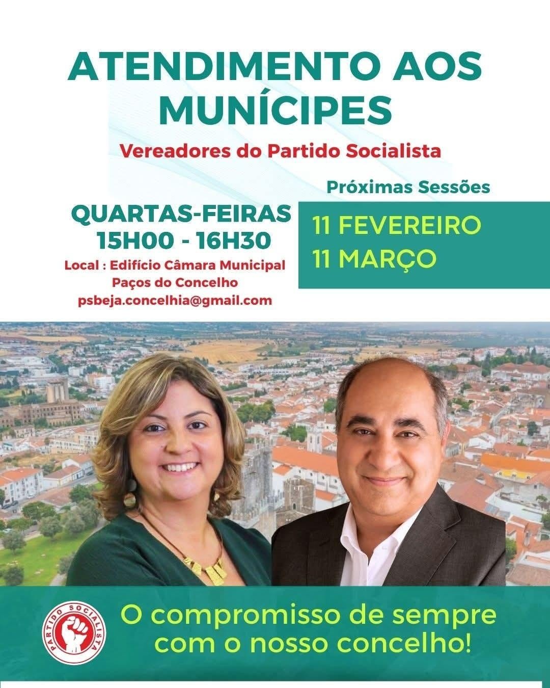 𝐀 𝐬𝐮𝐚 𝐯𝐨𝐳 𝐜𝐨𝐧𝐭𝐚

  11 de fevereiro
 15h00 / 16h30 
  psbeja.concelhia@gmail.com...