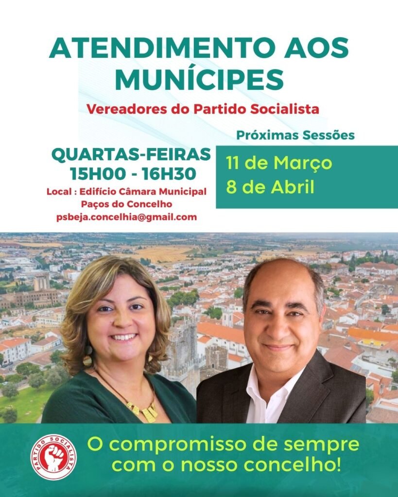 Os Vereadores do Partido Socialista continuam disponíveis para ouvir os cidadãos...