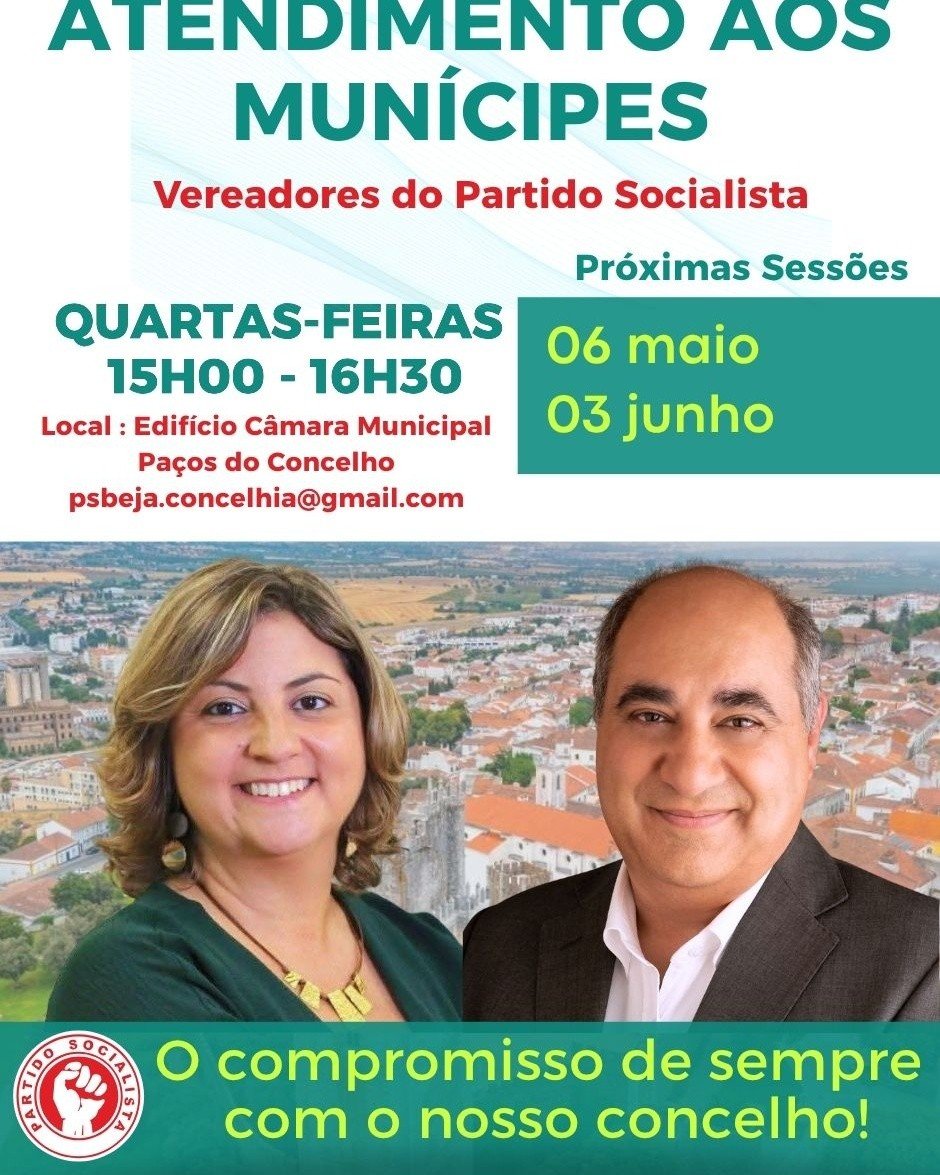 Os Vereadores do Partido Socialista continuam disponíveis para ouvir os cidadãos...