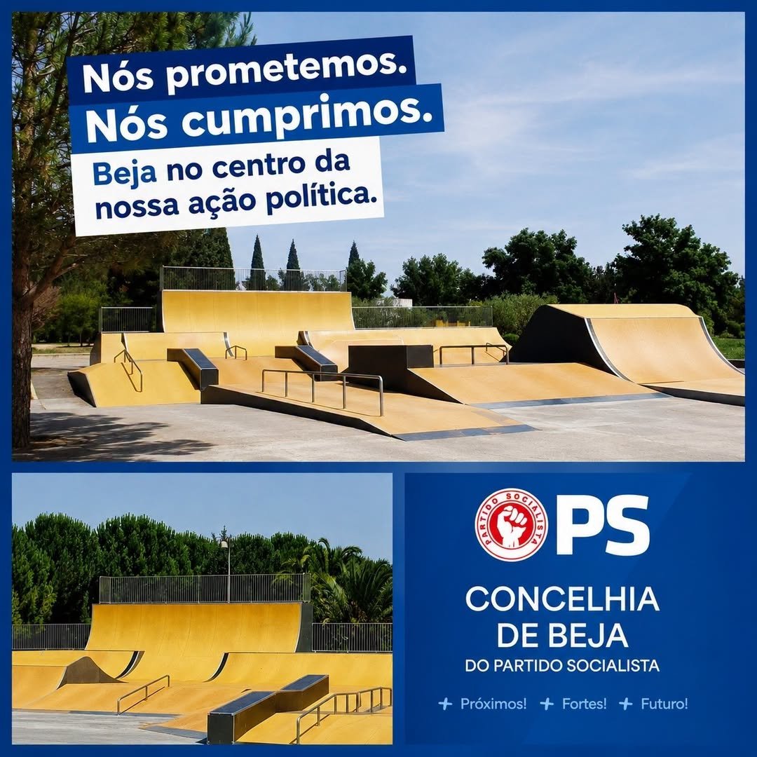 𝗡𝗼𝘃𝗼 𝗦𝗸𝗮𝘁𝗲𝗽𝗮𝗿𝗸 𝗱𝗲 𝗕𝗲𝗷𝗮: 𝘂𝗺 𝗰𝗼𝗺𝗽𝗿𝗼𝗺𝗶𝘀𝘀𝗼 𝗱𝗼 𝗣𝗦 𝗾𝘂𝗲 𝗵𝗼𝗷𝗲 𝘀𝗲 𝗰𝗼𝗻𝗰𝗿𝗲𝘁𝗶𝘇𝗮

A inauguraç...